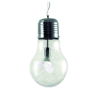 LLUM DECORATIU BOMBETON PENJANT BOMBETON E-27 NIQUEL